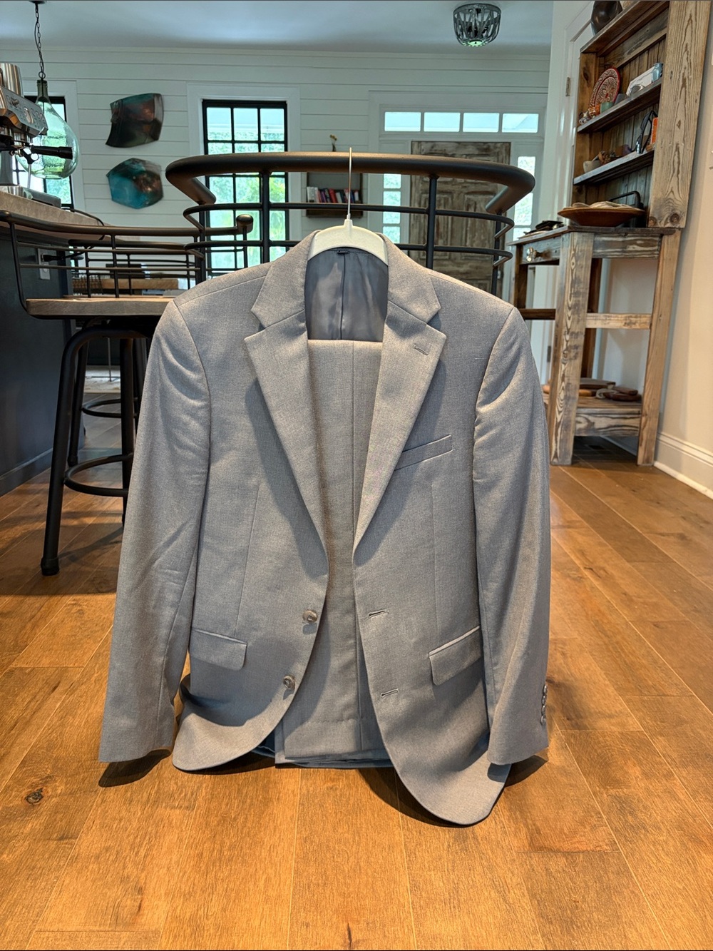 Men's Light Gray suit (blazer and pants)